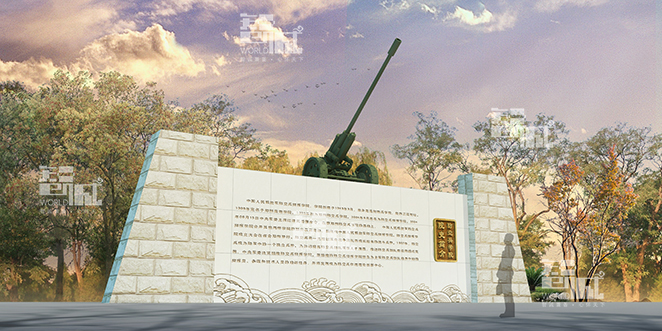 中国人民解放军陆军炮兵防空兵学院(郑州校区)校园景观设计效果图 中国人民解放军陆军炮兵防空兵学院(郑州校区)校园景观设计效果图