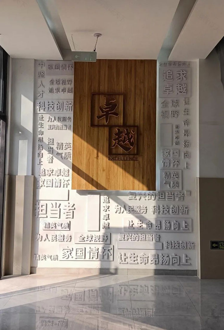 校园廊道文化墙-“卓越”主题形象墙 校园廊道文化墙-“卓越”主题形象墙