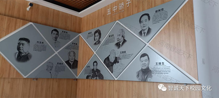 校园廊道文化墙-五中骄子形象墙 校园廊道文化墙-五中骄子形象墙