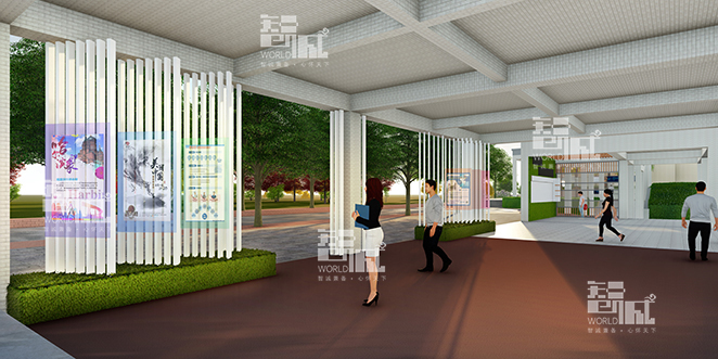 校园廊道文化设计案例 校园廊道文化设计案例