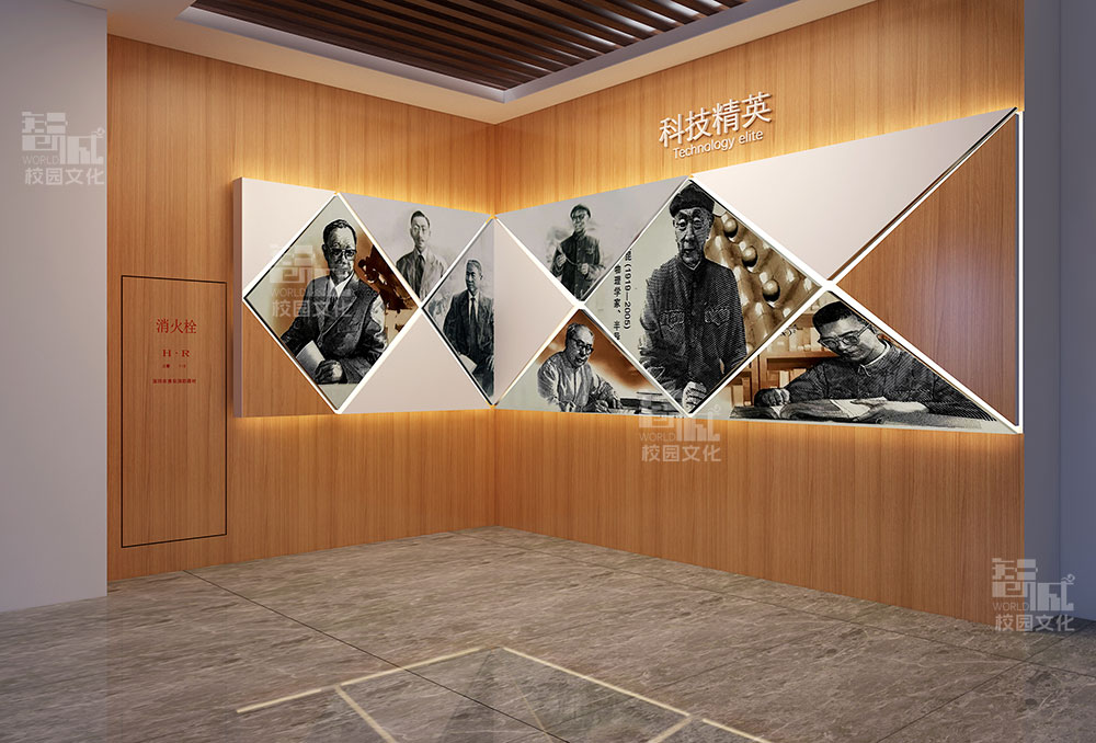 教学楼走廊转角校园文化建设