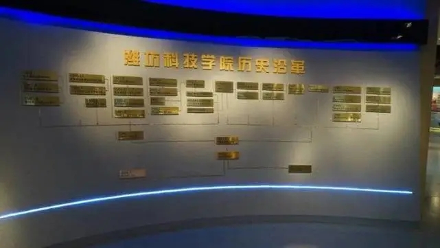 潍坊科技学院校史馆主展厅