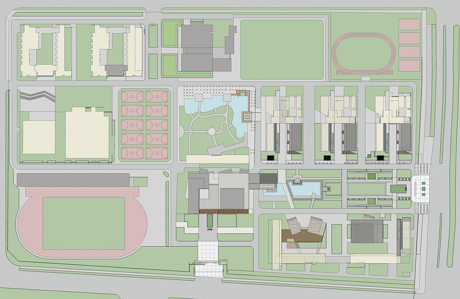 安徽省蚌埠第二中学校区平面图