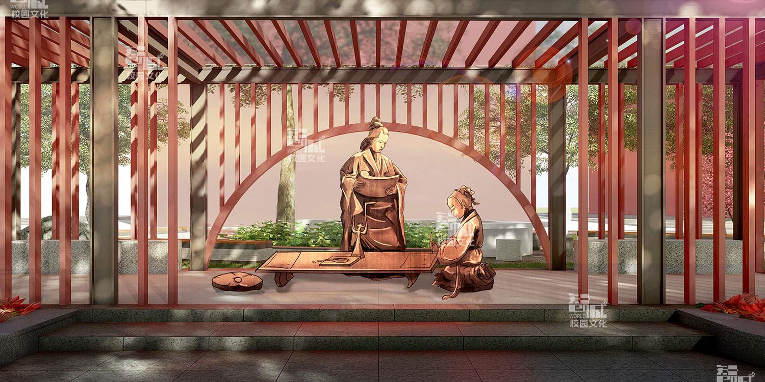 济宁职业技术学院校园景观建设设计效果图