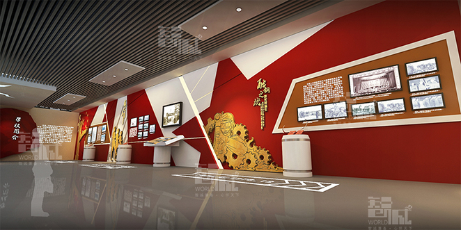 中国人民解放军陆军炮兵防空兵学院（郑州校区）党建文化展厅建设策划设计效果图